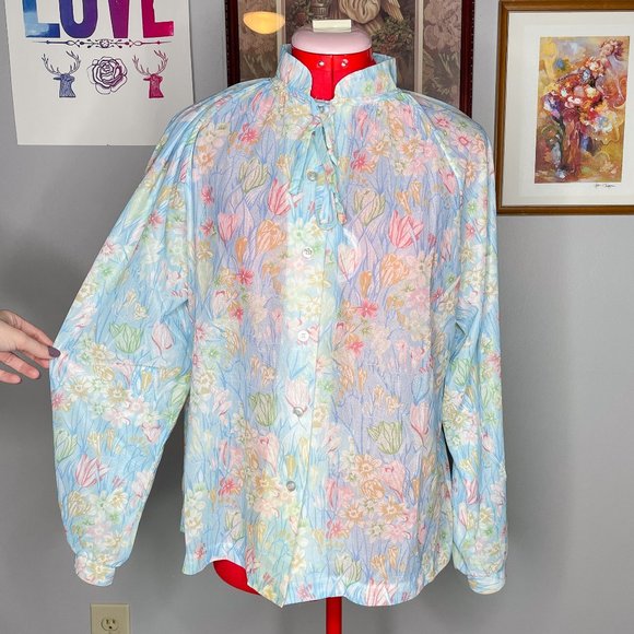 VNTG NedJ Sheer Floral Blouse - Picture 2 of 6